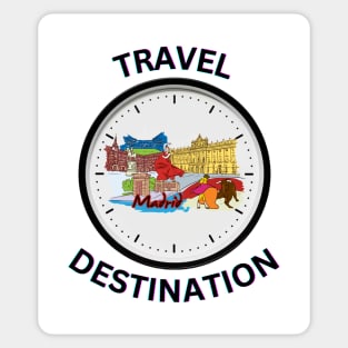 Travel to Madrid Sticker